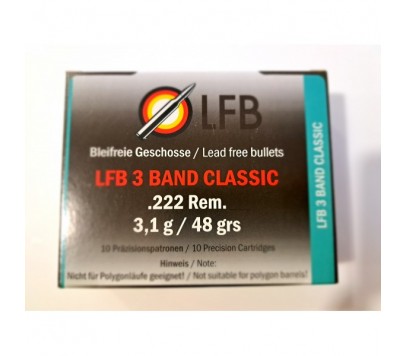 LFB .222 Rem. 3 BAND CLASSIC 3.1 g (10) Strelivo za puške
