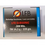 LFB .308 WIN. LFB SUBSONIC TM 14,3 g / 220 grs Krogelno strelivo