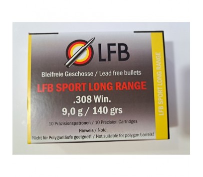 LFB .308 WIN. LFB SPORT LONG RANGE 9,0 g / 140 grs Krogelno strelivo