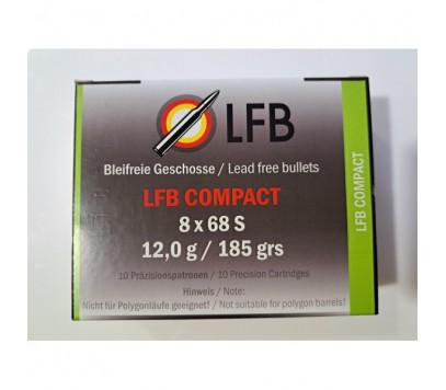 LFB 8X68 S COMPACT 12.0 g / 185 grs Krogelno strelivo