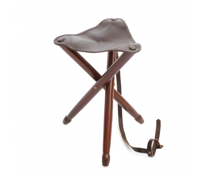 Zložljivi lovski stol Wald+Forest, usnje 