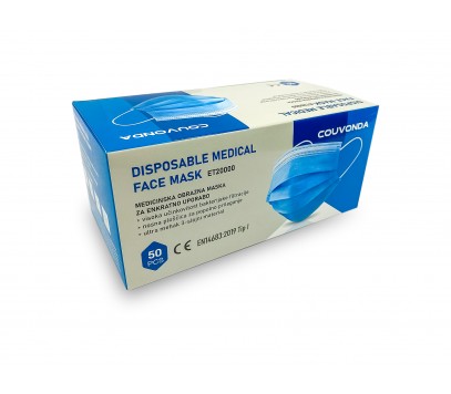 MASKA OBRAZNA MEDICINSKA TIP 1, 50kom 