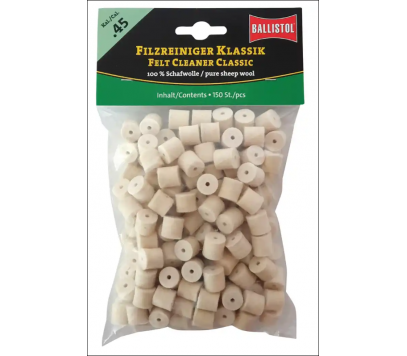 Ballistol čistilni čepki iz filca .45 (150) Vzdrževanje orožja